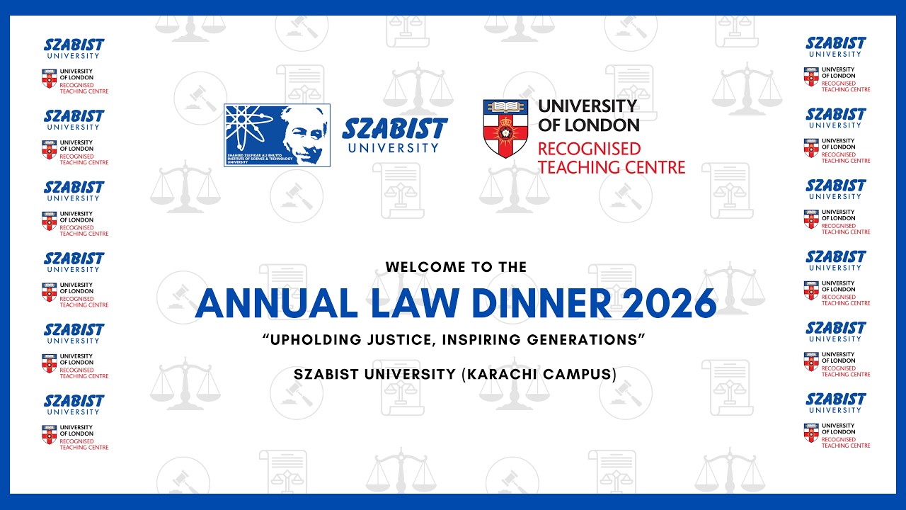 SZABIST UNIVERSITY Organizing ANNUAL LAW DINNER 2026 