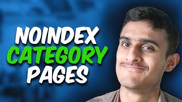 How To Noindex Category Pages in WordPress 2023 | Urdu/Hindi