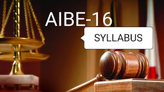 AIBE-16 SYLLABUS IN BENGALI | ADVOCATE ATANU