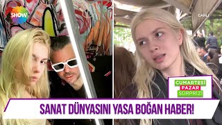 Sanatçı Haluk Akakçe'yi son yolculuğuna Aleyna Tilki, Tuba Ünsal gibi ünlü isimler uğurladı... Resimi