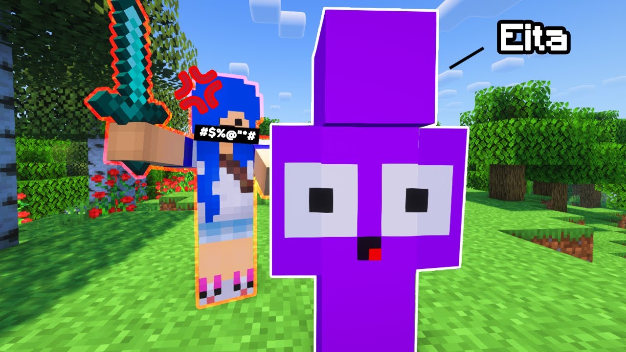 Eu IRRITEI MUITO ela nesse Minecraft!!! (Acabou a amizade.)