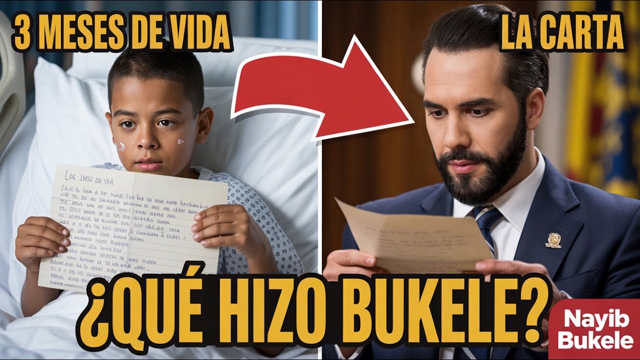 Un Niño con Cáncer Escribió a Bukele y Lo Que Pasó Fue un Milagro