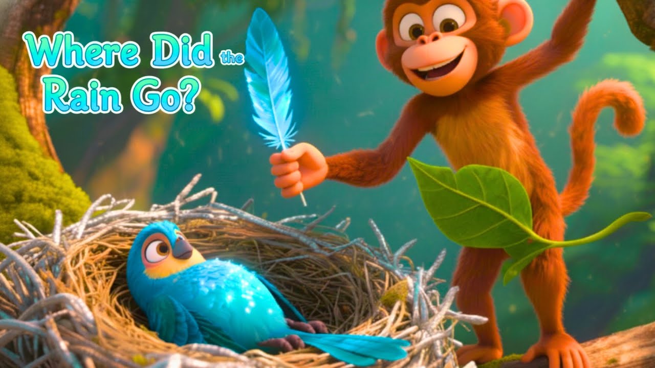 Toby and the Missing Rain ☁️ | Jungle Cartoon for Kids | Animal Story | Jungle Adventure Animation