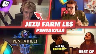 JEZU FARM LES PENTAKILLS EN CORÉE - Best Of LoL #1417 Réa...