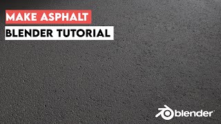 blender tutorial-make procedural asphalt in blender2.83