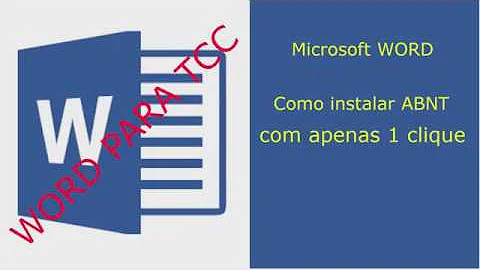Como inserir norma ABNT no Word 2007?