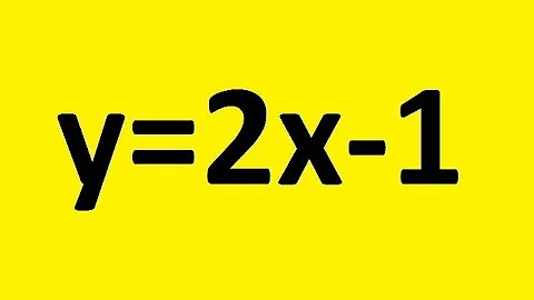 Find the intercepts and Graph the linear equation y= 2x-1