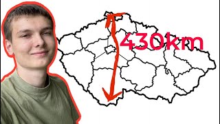Přešel jsem ČESKO z JIHU na SEVER (430km)!!!