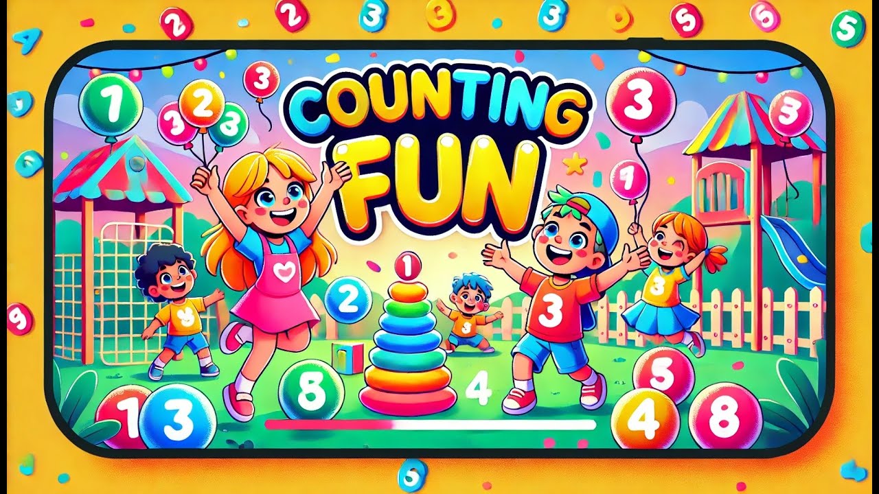 Counting Fun | Learn Numbers 1-10 | Educational Nursery Song for Kids ...