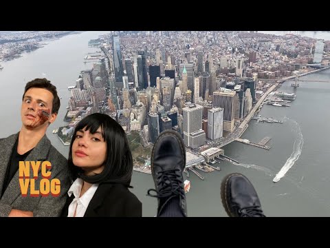 nyc vlog: The one where we fly over Manhattan and I become Mia Wallace for Halloween