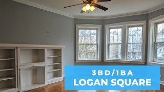Logan Square Apartment For Rent 3BD/1BA