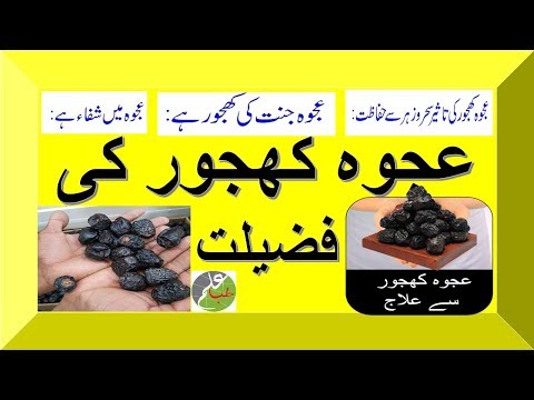 Ajwa khajoor ki fazilat aur Fayde / عجوہ کھجور کی فضیلت وفوائد