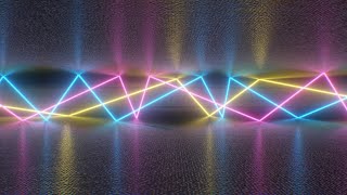 Flickering Neon Fluorescent Laser Beam Sci-Fi Light Reflection Bounce 4K Moving Wallpaper Background
