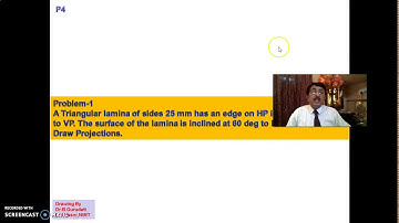 Projection of Plane surfaces TV Starting Session 1