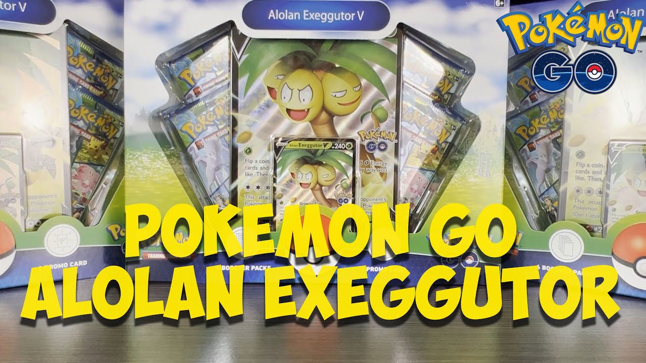 Pokemon Go Collection Alolan Exeggutor V Box