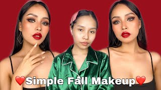 ❤️ Simple Fall Makeup using Spotlight Cosmetics ❤️