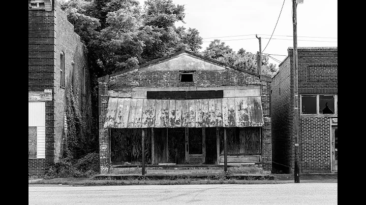 Abandoned Main Street in Pamplin City, Virginia