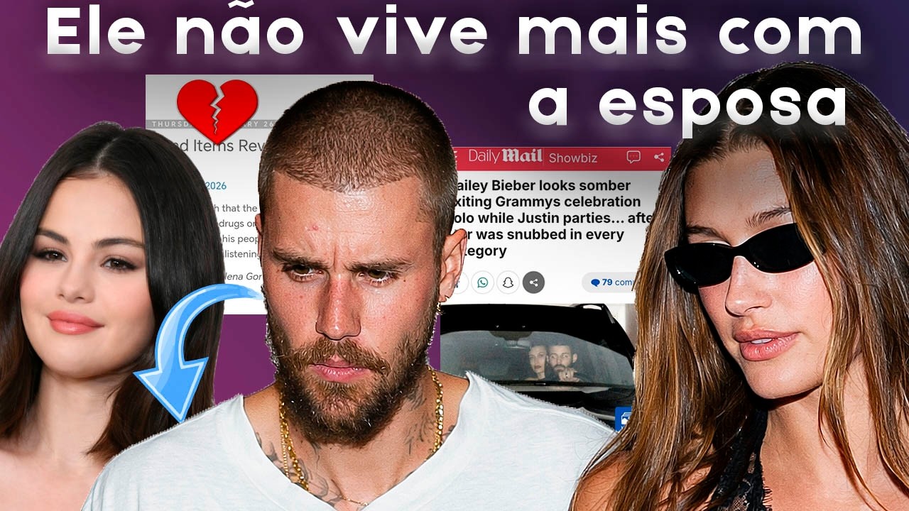 Justin Bieber É FILMADO OUVINDO SELENA GOMEZ! HAILEY BIEBER NÃO MORA MAIS COM O MARIDO!