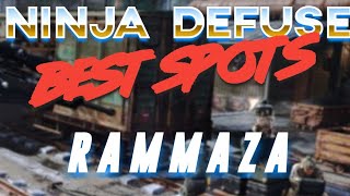 RAMMAZA  BEST NINJA DEFUSE SPOTS - MODERN WARFARE
