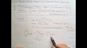 5.3.2 Evaluate Definite Integral Using Fundamental Theorem (Part 1 of 2)