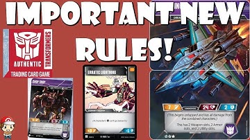 Important Transformer TCG Rules Updates! (Triple Changers, Dreadwing, Chop Shop!)