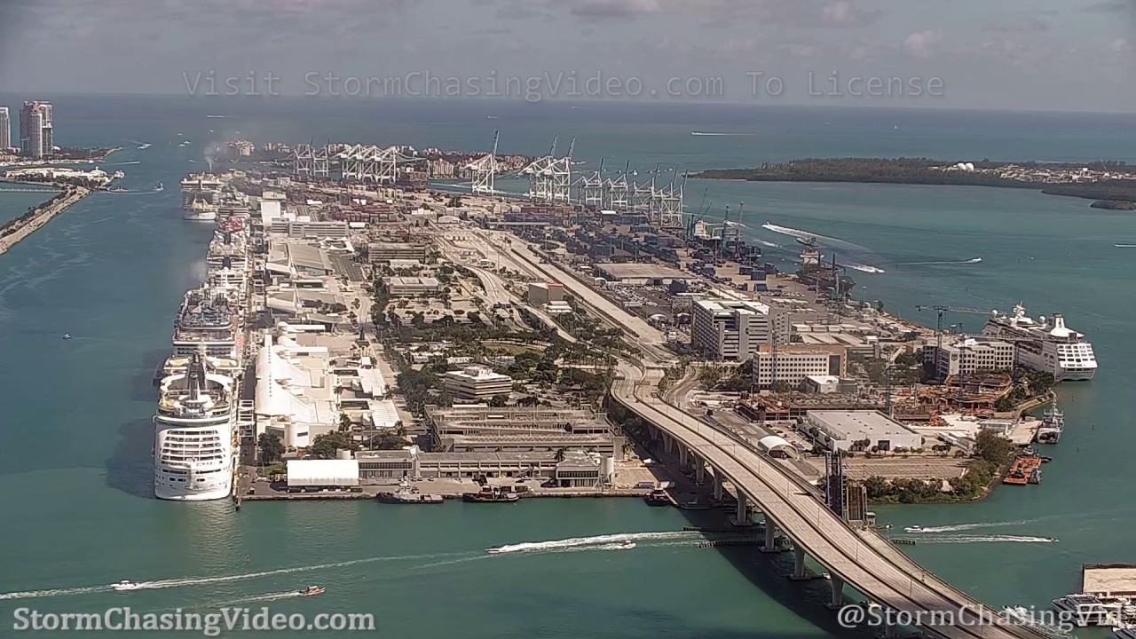 Cruise Ships Shutdown Ghost Town,  Port of Miami - Miami, FL - 3/15/2020