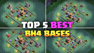 Best Builder hall 4 base layout with link (Top 5 bh4 base in 2023).coc