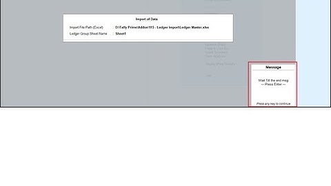 Tally Add On : Import Ledger Master from Excel in Tally Prime Software.