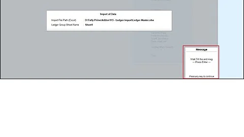 Tally Add On : Import Ledger Master from Excel in Tally Prime Software.