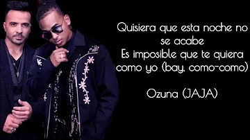 Luis Fonsi   Imposible Ft  Ozuna Lyrics
