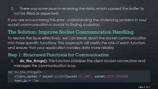 Resolving the unpack requires a buffer of 8 bytes Error in Python Socket Programming