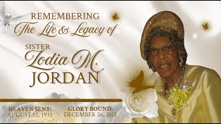 Celebrating the Life & Legacy of Sis. Zodia Jordan | Funeral Service Livestream