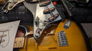 How to install a loaded pickguard on a stratocaster guitar - Musiclily Pro-SE ST-DPHC Pre-wired SSS