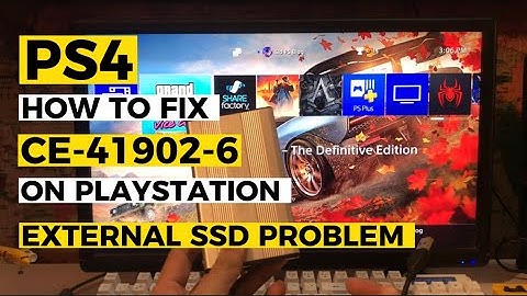 Hoe de externe SSD-fout van de Ps4 CE-41902-6 op te lossen