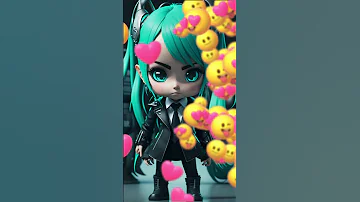 I turned Boss baby Hatsune Miku result is so cool #shorts #arttiktok