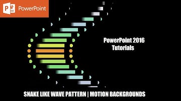 Snake Wave Animation in PowerPoint Tutorial | Animated Background