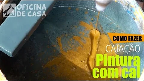 Como fazer o cal para pintar?