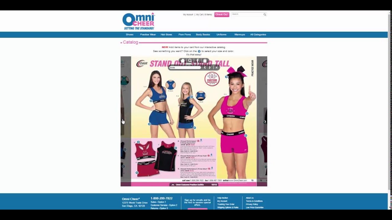How To Use the Omni Cheer Interactive Catalog - YouTube