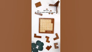 April 14✅ how to make calendar 🗓️puzzle #calendarpuzzle #custompuzzle #adventcalendar #puzzle #diy