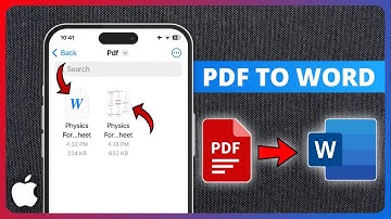 How to Convert PDF to Word file on iPhone/iPad