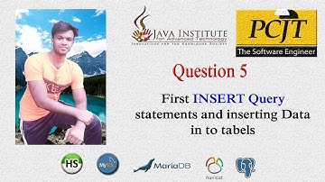 DBMS Question 05 | Insert data using the Insert Query Statement into the table |@tchabro