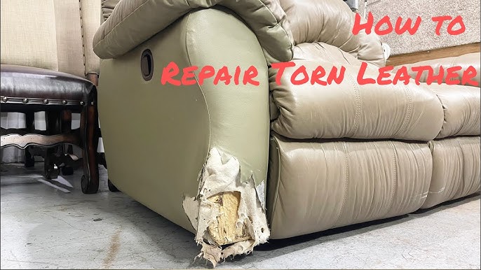 Black Leather Couch Repair • Variant Living