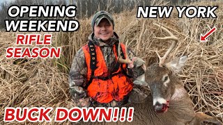 Opening Weekend New York Rifle Season 2025… BUCK DOWN!!!