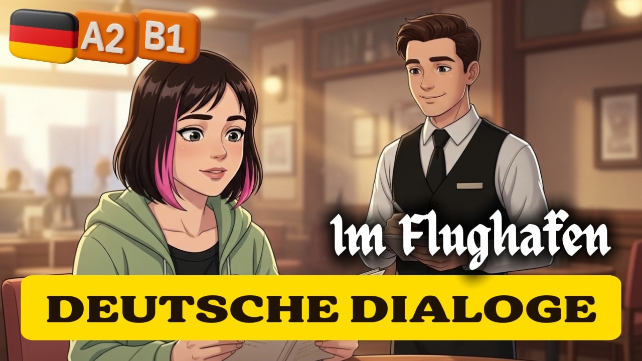 🎧 В аэропорту: 6 реальных повседневных диалогов на немецком языке