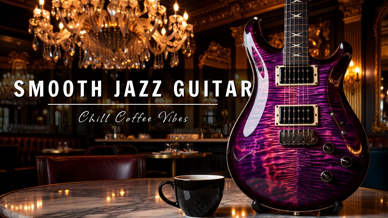 Smooth Jazz Guitar Music - Luxury Cafe Vibes • Relaxing Guitar Music for Cafe, Study & Work