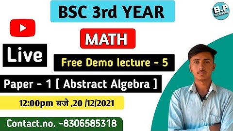 lec-5// unit-1 // Abstract algebra