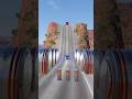 BeamNG Drive crashes - bollards vs car Part 501  #beamngdrive #beamng #youtubeshorts #shorts