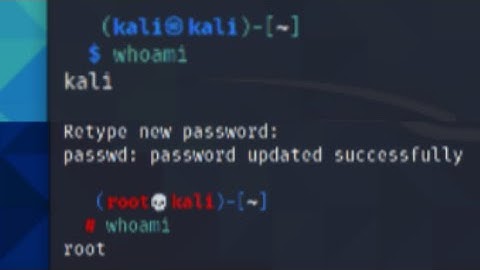Kali Linux: How To Login as ROOT user | Set-up ROOT account