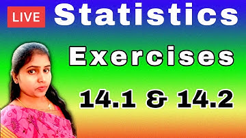 10th Statistics Exercises 14.1 & 14.2 | statiatics mean and mode in telugu | stastistics ch-14