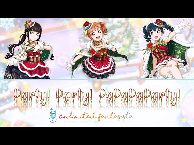 GuuRinPa (Unlimited Fantasista) - Party Party PaPaPaPaParty! (Color Coded, Kanji, Romaji, Eng) class=